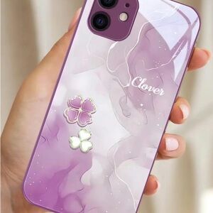 Love Purple Marble Phone Case